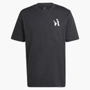 Adidas Lounge Slides Graphic Pocket T-shirt Black