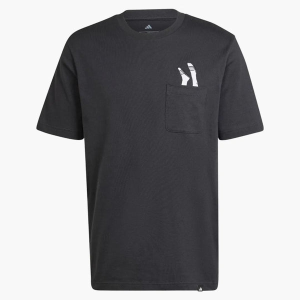 Adidas Lounge Slides Graphic Pocket T-shirt Black