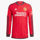 Adidas Manchester United 23/24 Long Sleeve Home Jersey Team Collegiate Red