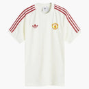 Adidas Manchester United Fc Og 3 Stripe T-shirt Off White