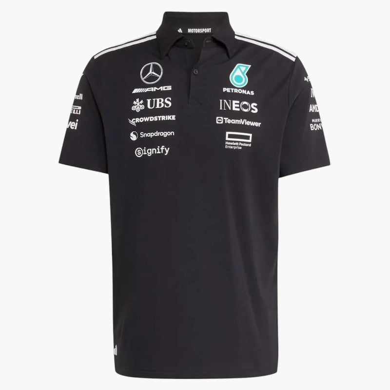 Adidas Mercedes AMG Petronas Formula One Team Polo Black/White