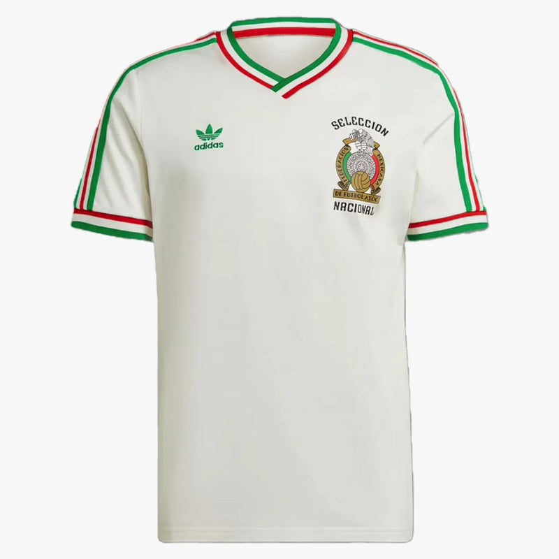 Adidas Mexico 1985 Away Jersey Cloud White
