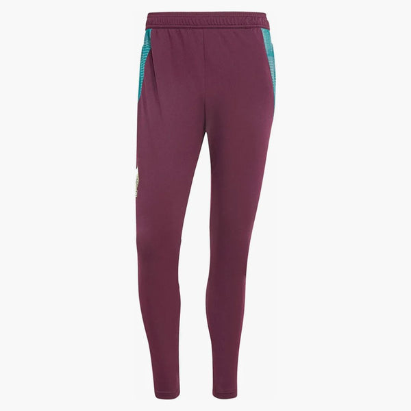 Adidas Mexico Tiro 24 Training Training Pants Dark Burgundsko/Green Spark