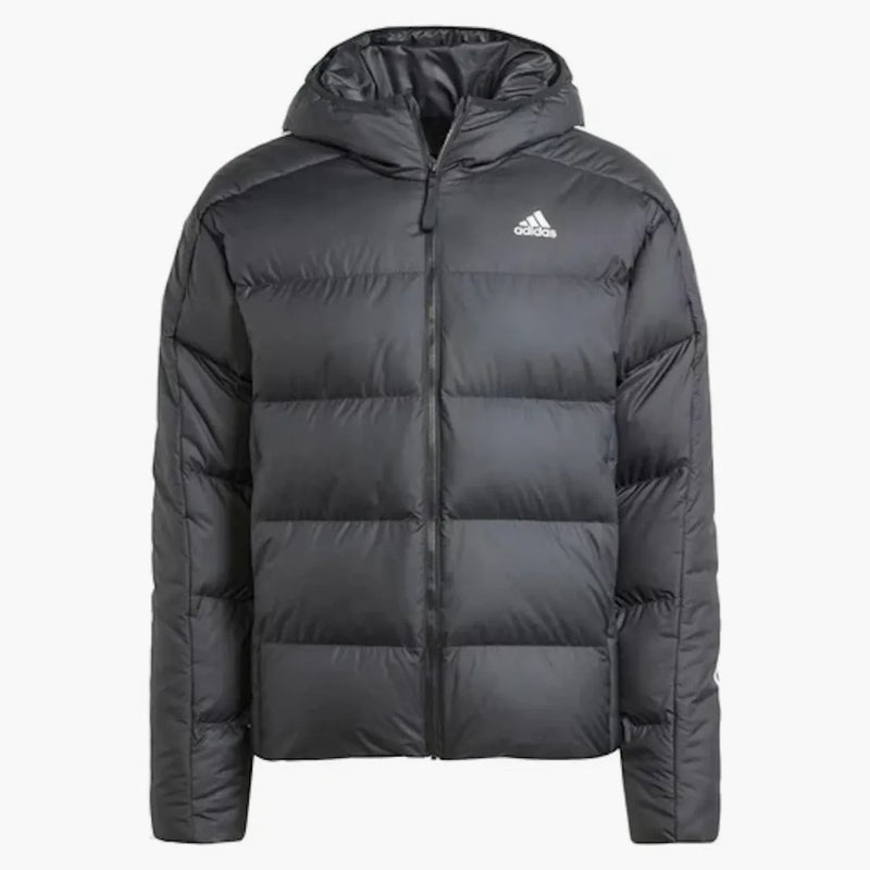 Adidas střední váha dolů kapuce černá