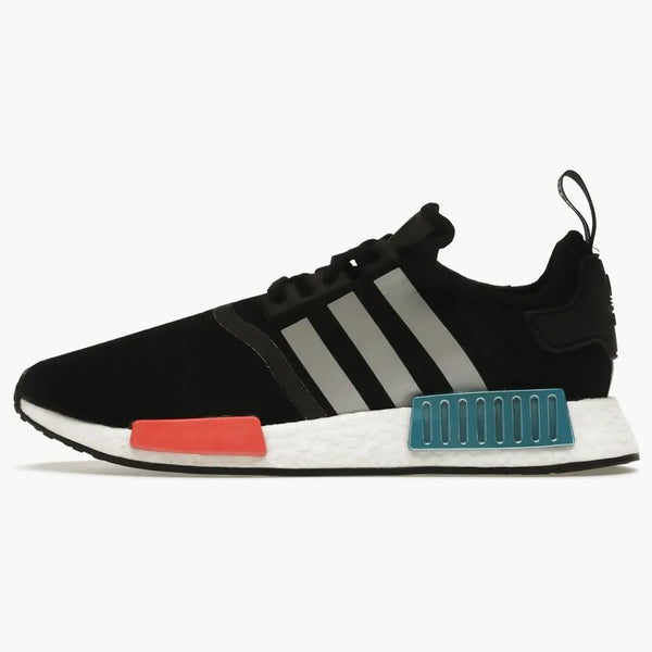 Adidas Nmd R1 Black Silver Solar Red
