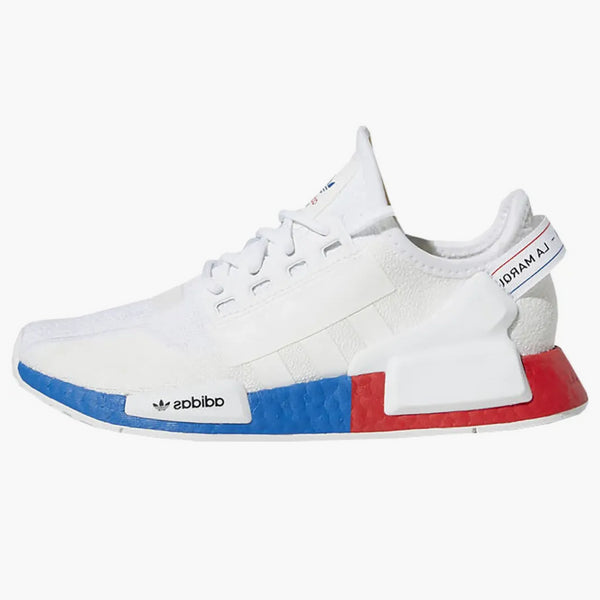 Adidas Nmd R1 V2 White Red Blue (gs)