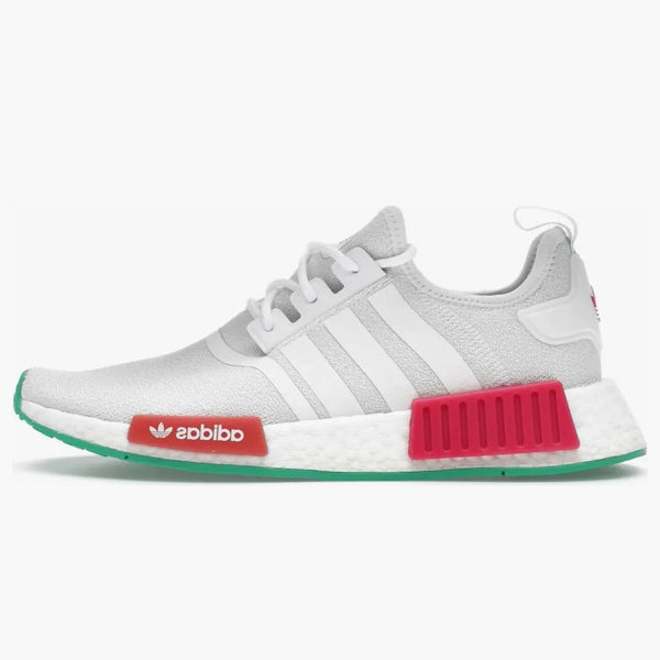 Adidas Nmd R1 White Magenta Green (women's)