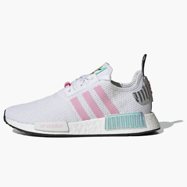 Adidas Nmd R1 White True Pink Hologram (women's)