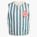 Adidas Original Women's Summer Glow Reversible Vest Wonder White/tech Green