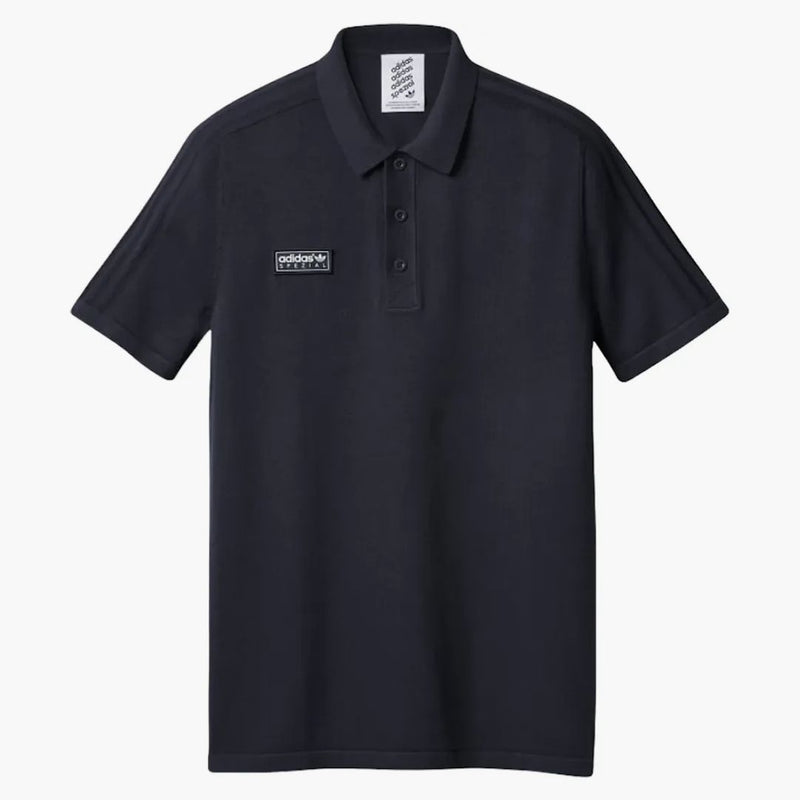 Adidas original special kort ärm polo marinblå blå