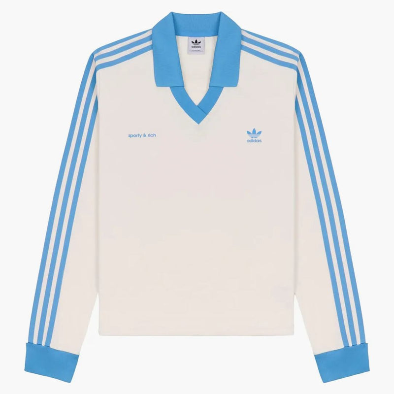 Adidas Originals X Sporty & Rich Soccer Jersey Cream/Baby Blue