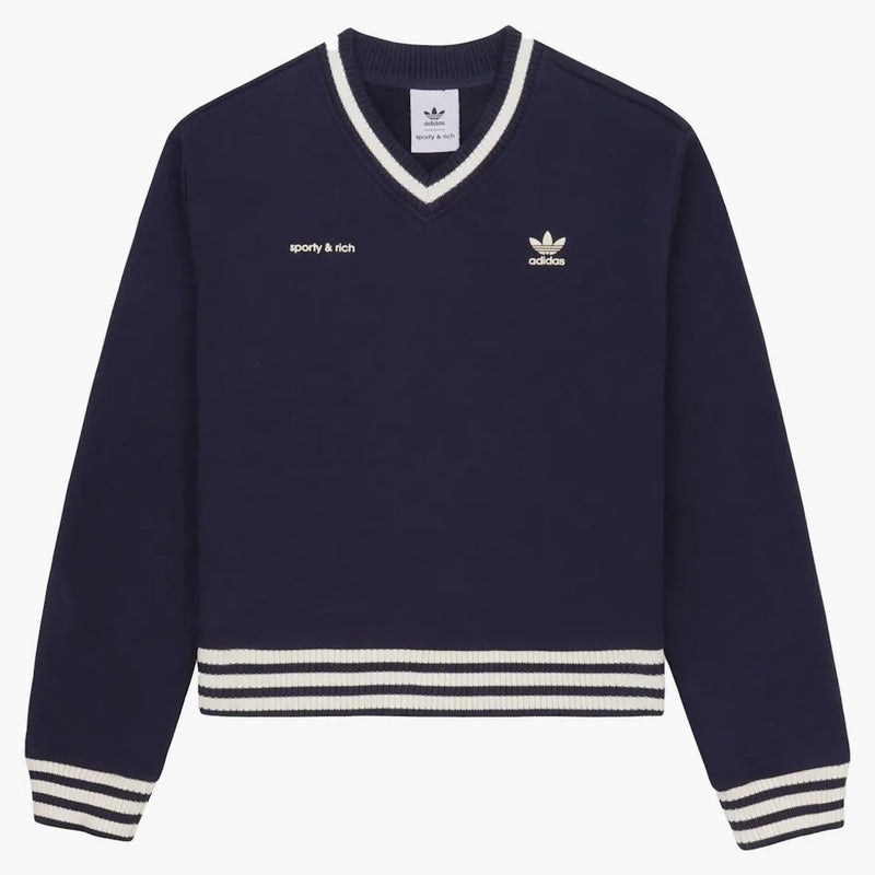 Adidas Originals X Sport sportiv și bogat în V-Neck Navy/Cream