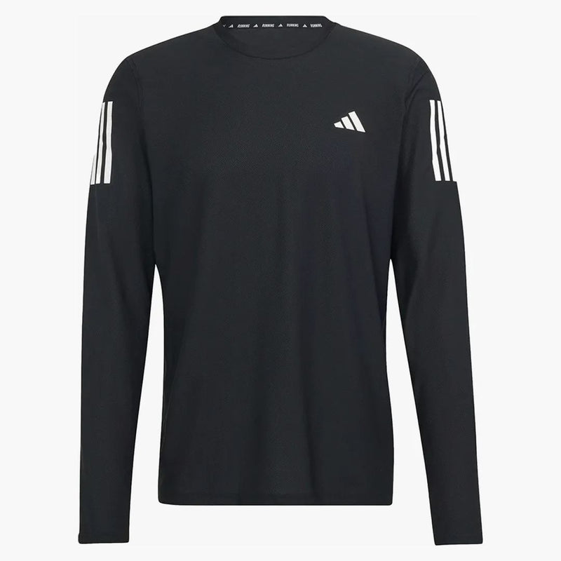 Adidas vlastní běh s dlouhým rukávem čaj černý