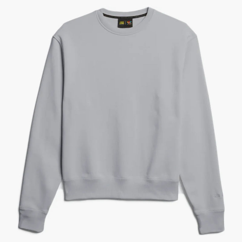 Adidas Pharrell Williams Basics Crewneck mikina světle šedá vřes