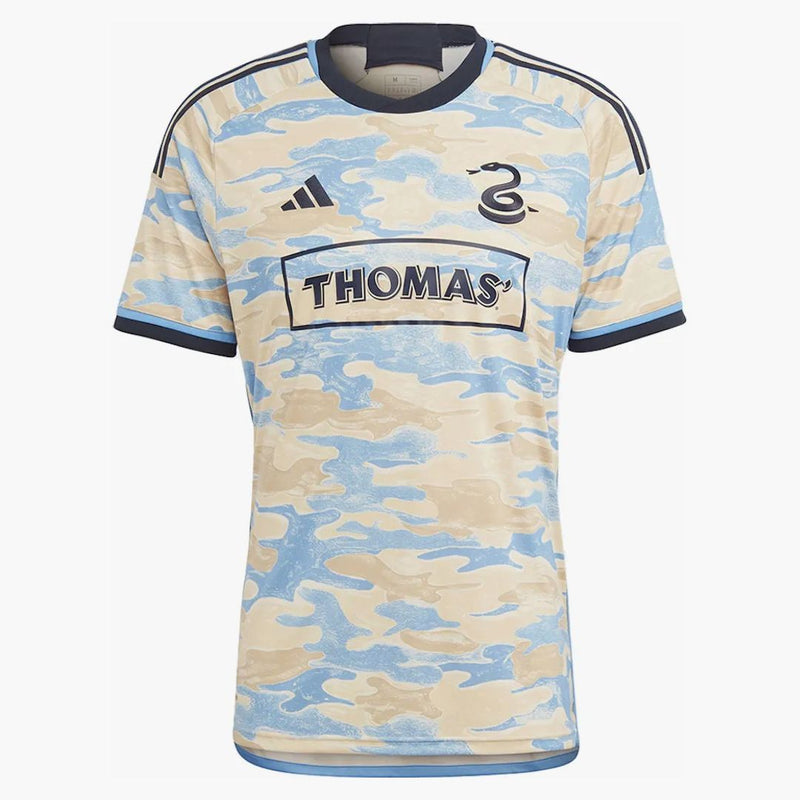 Adidas Philadelphia Union 23/24 in trasferta Authentic Jersey Sand Stra