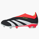 Adidas Predator 24+ Laceless Fg Core Black Cloud White Solar Red (gs)