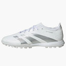 Adidas Predator 24 League Low Turf Cloud White Silver Metallic Gray