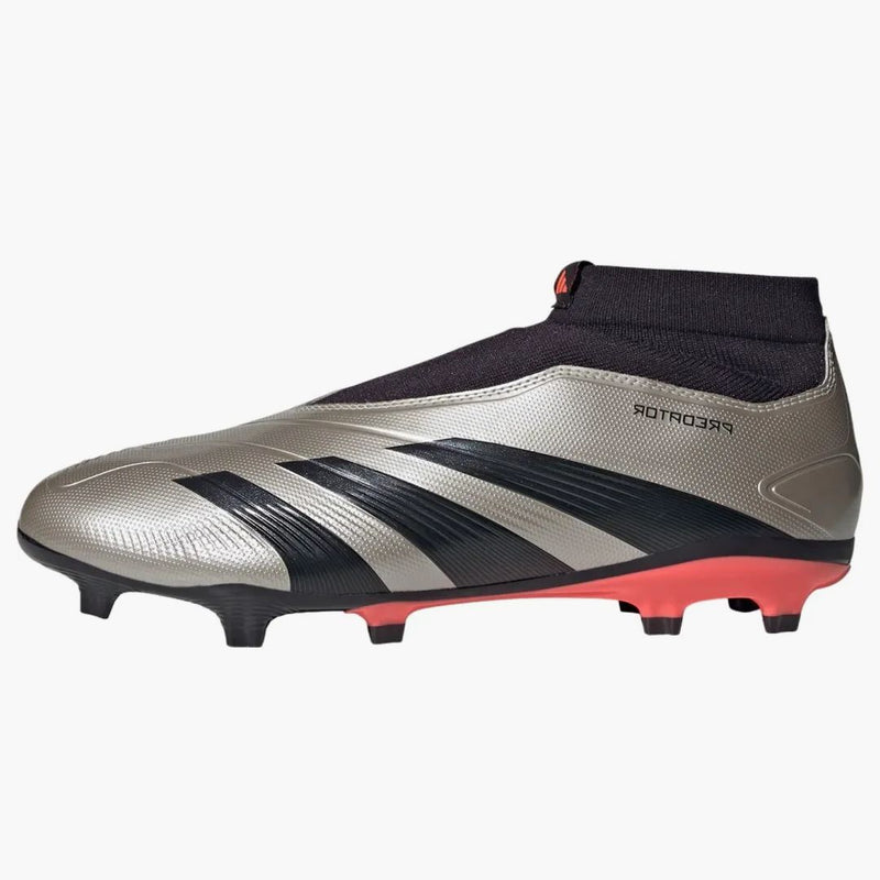 Adidas Predator League Lace Lace FG Platinum Metallic Aurora Black Turbo