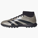 Adidas Predator League Mid Turf Platinum Metallic Aurora Black Turbo