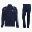 Adidas PrimeBlue SST SPTER Jacket & Pant Set Night Indigo/White