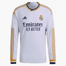 Adidas Real Madrid 23/24 Long Sleeve Home Authentic Jersey White
