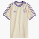 Adidas Real Madrid CF OG 3 Stripe T-Shirt Wonder White/Magic Lilac