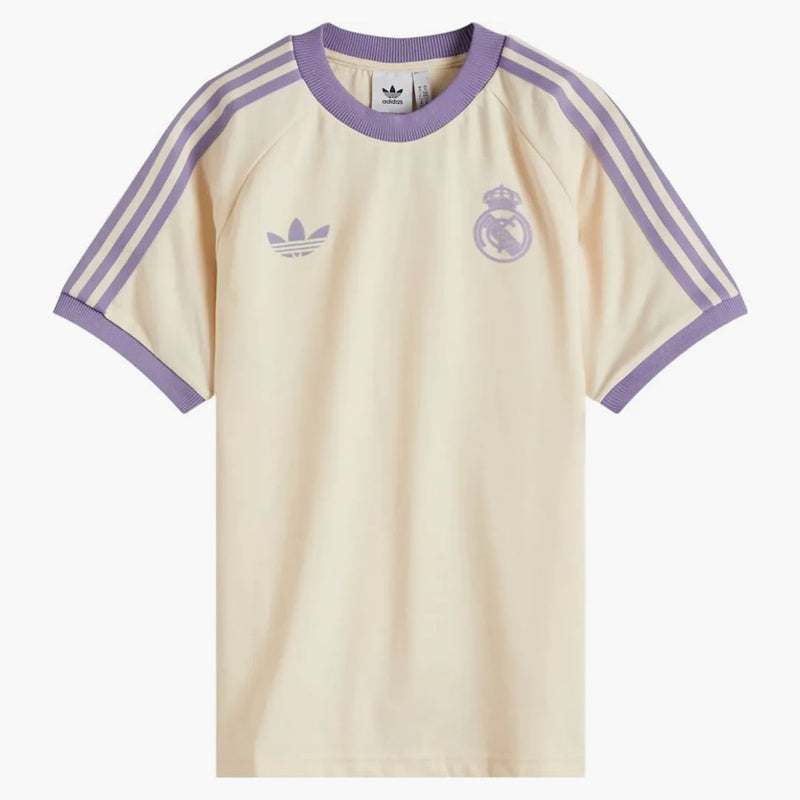 Adidas Real Madrid CF OG 3 Stripe T-shirt Wonder White/Magic Lilac