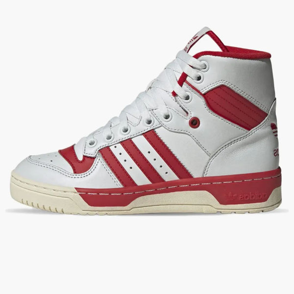 Adidas Rivalry Hi Crystal White Scarlet Red (women's)