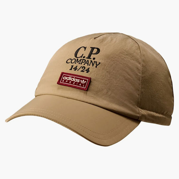 Adidas Spzl X C.p. Company Nylon Twill Cap Cornstalk/beige