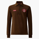 Adidas Spzl X C.P. Företaget Solid Piquet Longsleeve Polo Carafe Brown