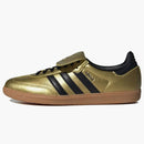 Adidas Samba Lt Gold Metallic Black Gum (women's)