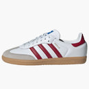 Adidas Samba Og Cloud White Collegiate Burgundy Gum (gs)