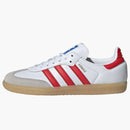 Adidas Samba Og Cloud White Collegiate Red Gum (gs)