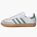 Adidas Samba Og Cloud White Silver Green (gs)