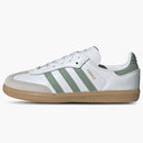Adidas Samba Og Cloud White Silver Green Gum (ps)
