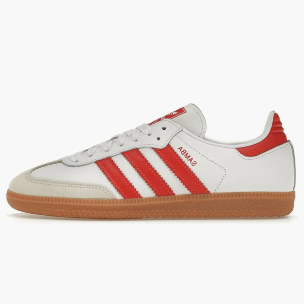 Adidas Samba Og White Solar Red Gum (women's)