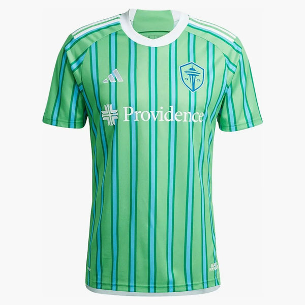 Adidas Seattle Slunces FC 24/25 Home Jersey Sela Solar Lime/Semi Blue Burst