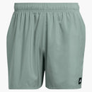 Adidas Solid CLX krátkodobá plavecká šortky stříbrná zelená/černá