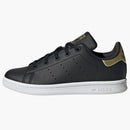 Adidas Stan Smith Core Black Cloud White Gold Metallic (ps)