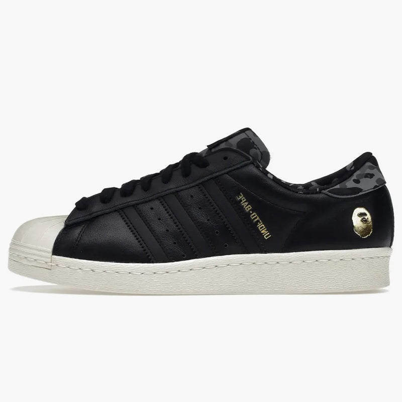Adidas Superstar 80s Undefeated Bape Black
