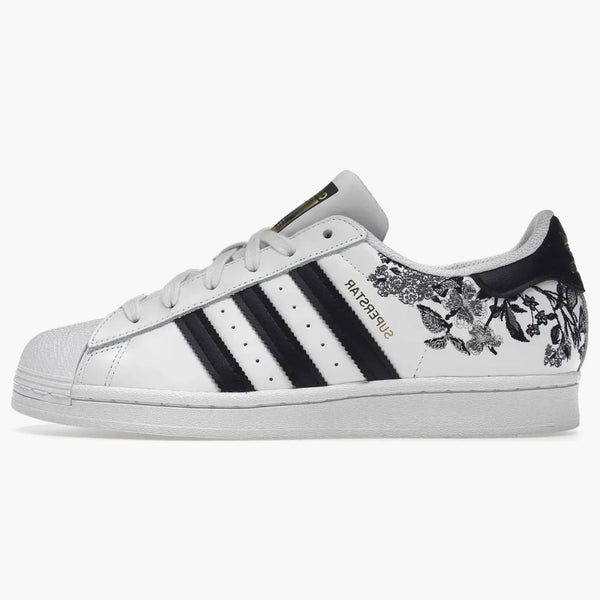 Adidas Superstar Black Floral (women's)