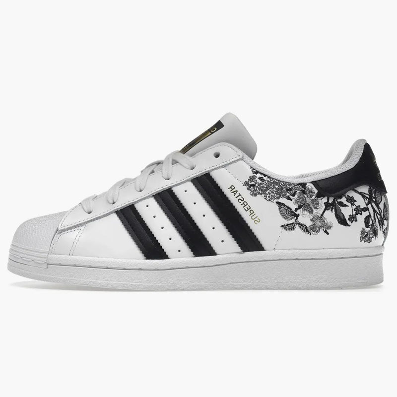 Adidas Superstar Black Floral (women's)
