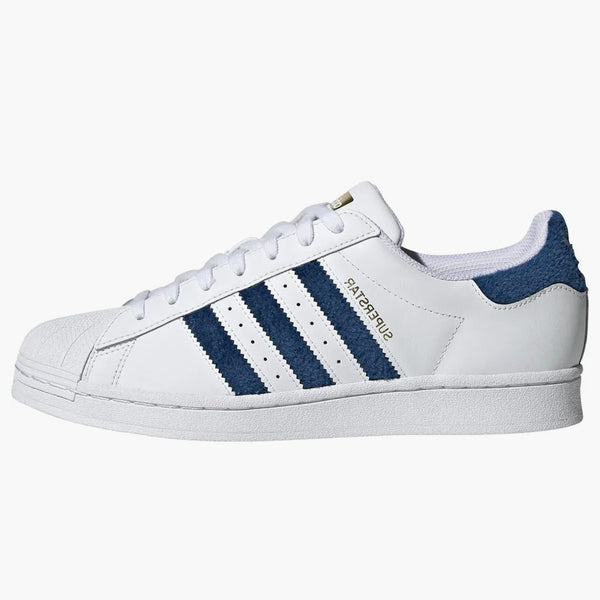 Adidas Superstar Chenille Stripes Cloud White Blue