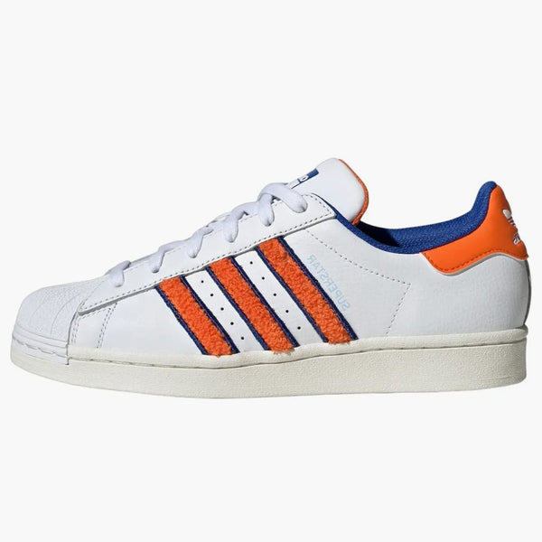 Adidas Superstar Cloud White Orange Royal Blue (women's)