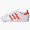 Adidas Superstar Cloud White Solar Red (women's)