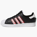 Adidas Superstar Core Black Outlined White Stripes