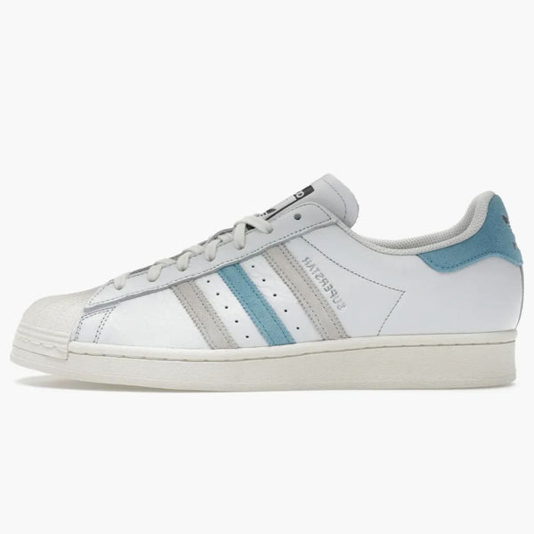 Adidas Superstar Cream White Preloved Blue