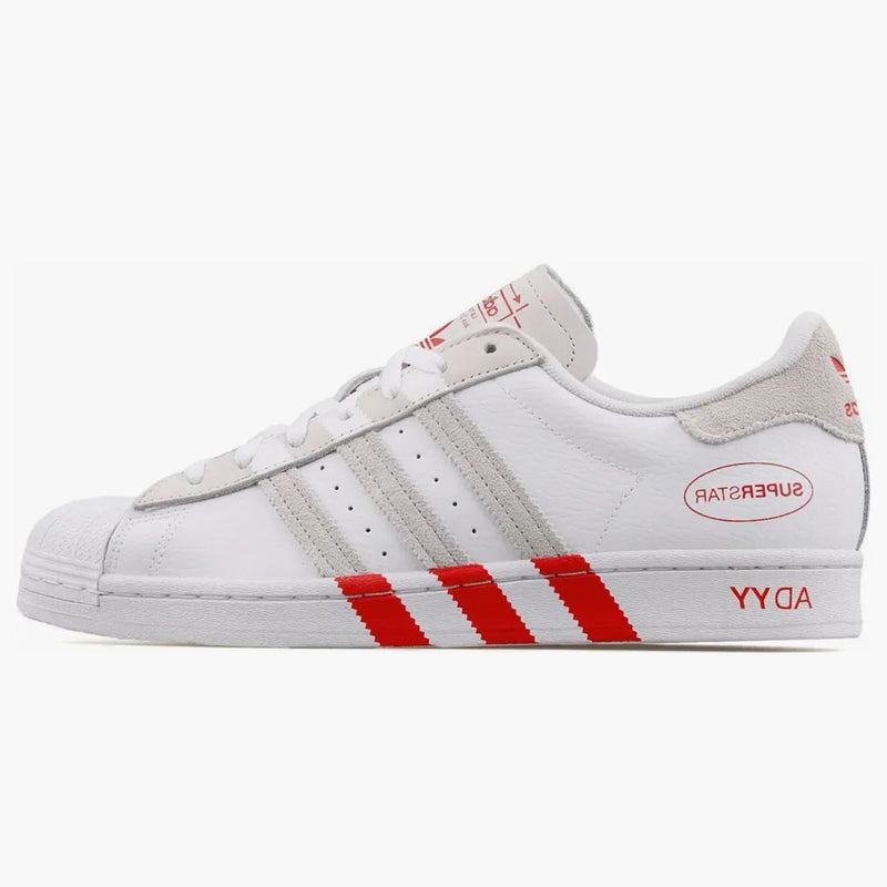 Adidas Superstar Extended 3-stripes White Red