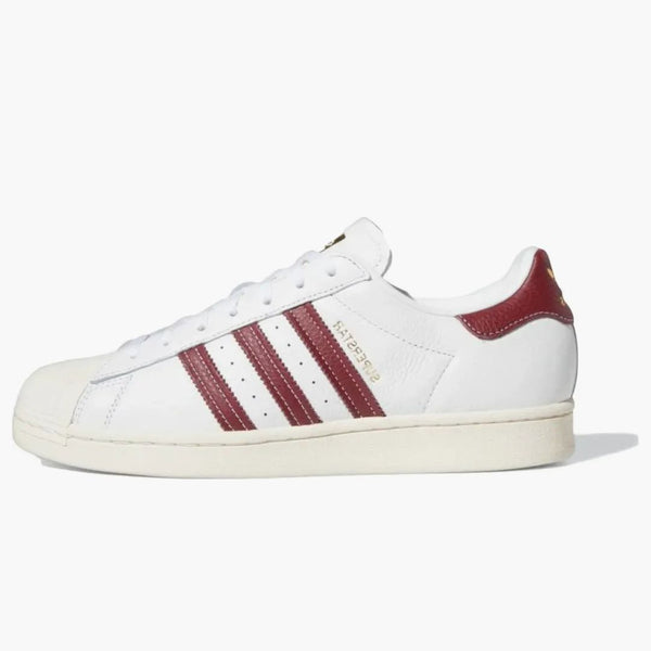 Adidas Superstar Footwear White College Burgundy