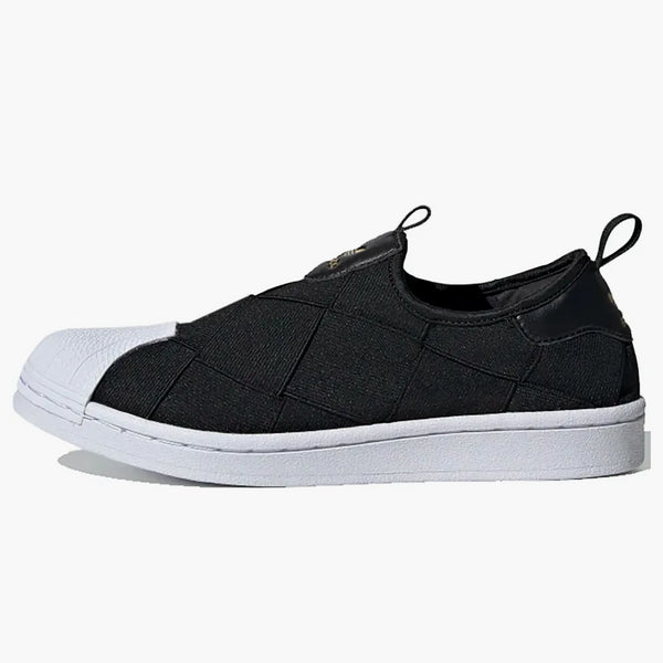 Adidas Superstar Slip-on Core Black Cloud White Pink (women's)